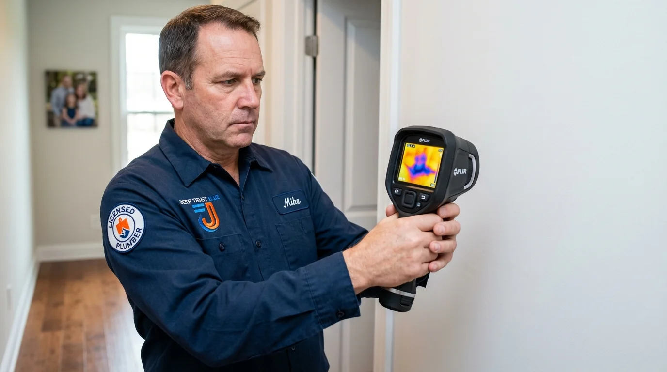 Thermal imaging leak detection by Johns Plumbing LLC in Denmark